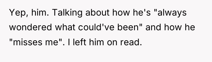 Yep, him. Talking about how he's "always wondered what could've...