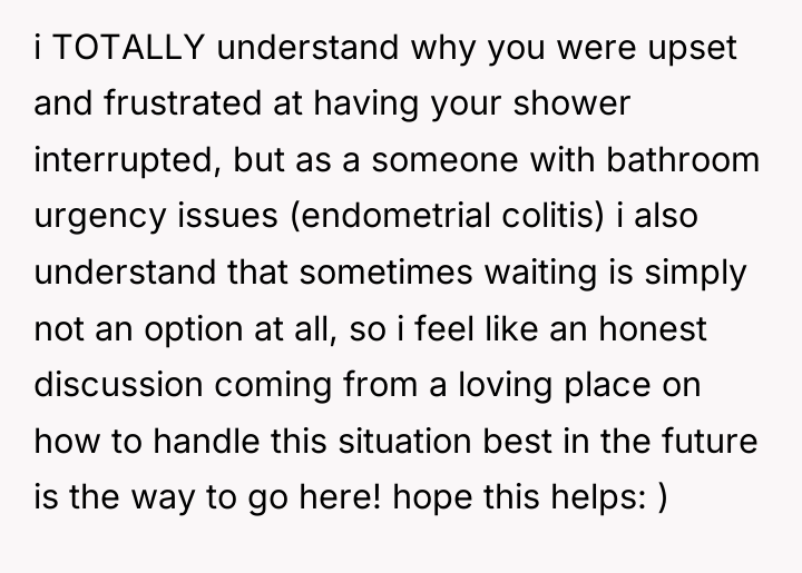 i TOTALLY understand why you were upset and frustrated at...