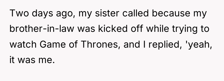 Two days ago, my sister called because my brother-in-law was...