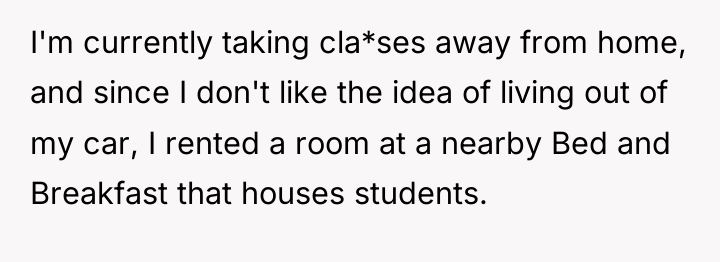 I'm currently taking cla*ses away from home, and since I...