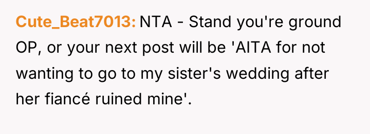 Cute_Beat7013 NTA - Stand you're ground OP, or your next...