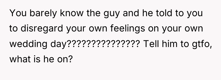 You barely know the guy and he told to you...