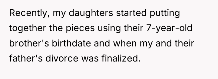 Recently, my daughters started putting together the pieces using their...