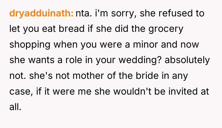 dryadduinath nta. i'm sorry, she refused to let you eat...