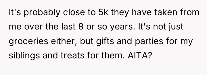 It's probably close to 5k they have taken from me...