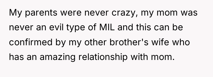My parents were never crazy, my mom was never an...