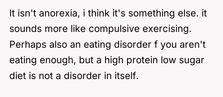 It isn't anorexia, i think it's something else. it sounds...