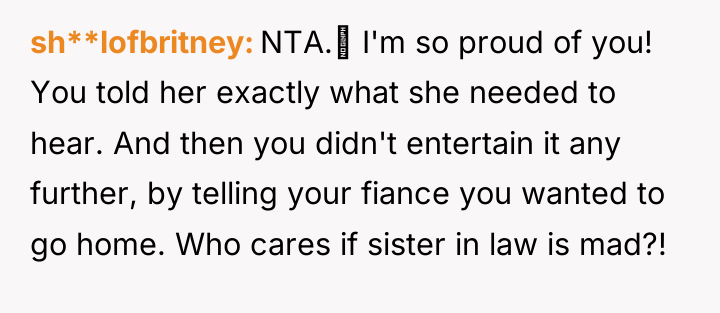 sh**lofbritney NTA.‼ I'm so proud of you! You told her...