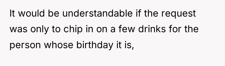 It would be understandable if the request was only to...