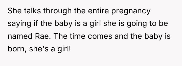 She talks through the entire pregnancy saying if the baby...