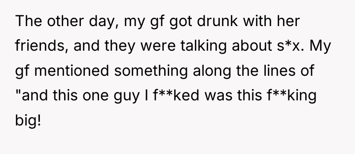 The other day, my gf got drunk with her friends,...