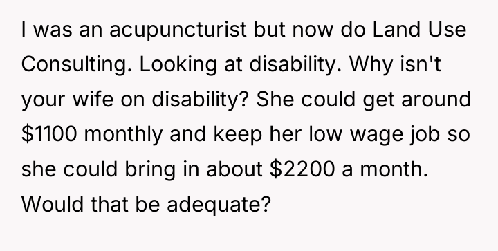I was an acupuncturist but now do Land Use Consulting....