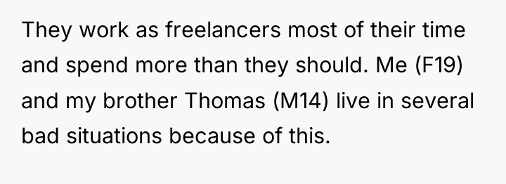 They work as freelancers most of their time and spend...