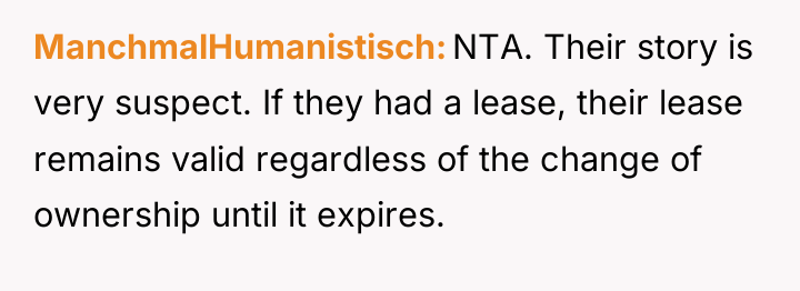ManchmalHumanistisch NTA. Their story is very suspect. If they had...
