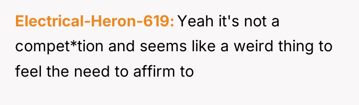 Electrical-Heron-619 Yeah it's not a compet*tion and seems like a...