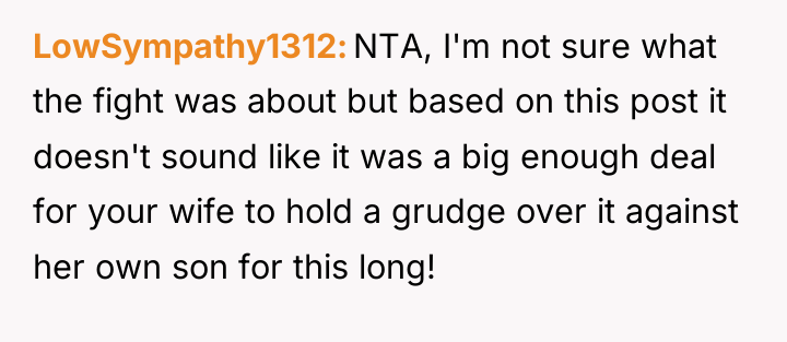 LowSympathy1312 NTA, I'm not sure what the fight was about...