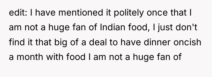 edit: I have mentioned it politely once that I am...