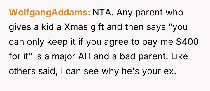 WolfgangAddams NTA. Any parent who gives a kid a Xmas...