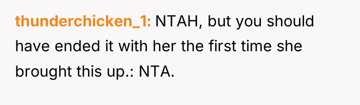thunderchicken_1 NTAH, but you should have ended it with her...