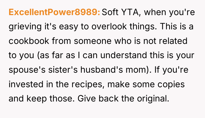 ExcellentPower8989 Soft YTA, when you're grieving it's easy to overlook...