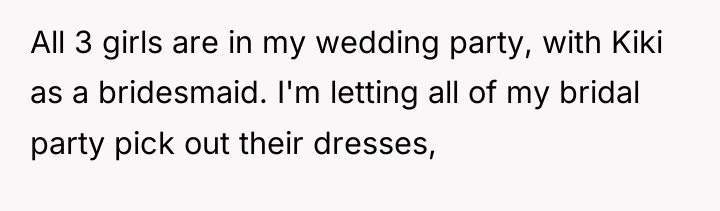 All 3 girls are in my wedding party, with Kiki...