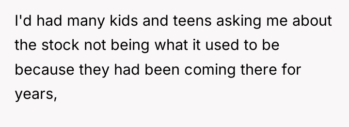 I'd had many kids and teens asking me about the...