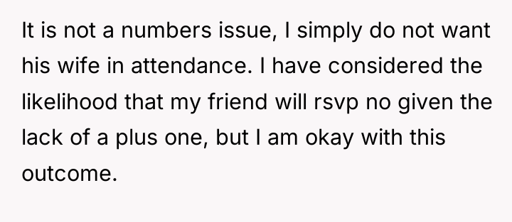 It is not a numbers issue, I simply do not...