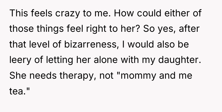 This feels crazy to me. How could either of those...