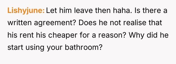 Lishyjune Let him leave then haha. Is there a written...