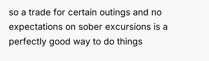 so a trade for certain outings and no expectations on...