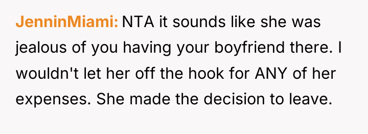 JenninMiami NTA it sounds like she was jealous of you...
