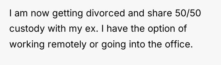 I am now getting divorced and share 50/50 custody with...