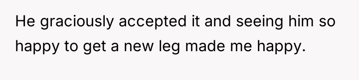 He graciously accepted it and seeing him so happy to...