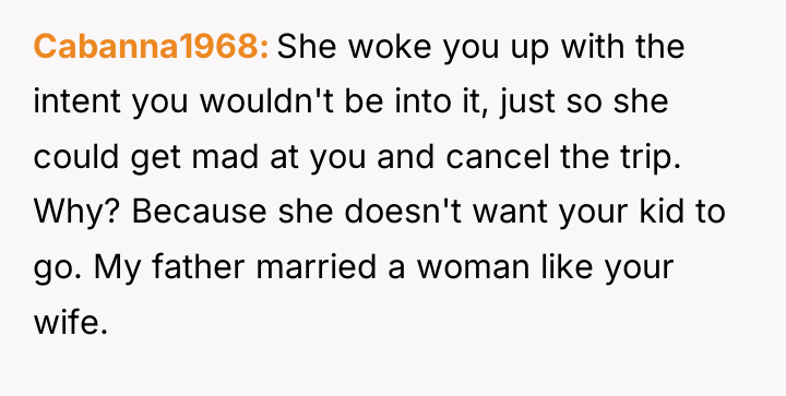 Cabanna1968 She woke you up with the intent you wouldn't...