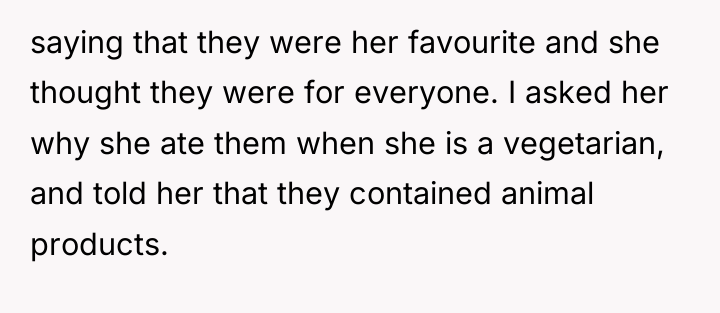 saying that they were her favourite and she thought they...