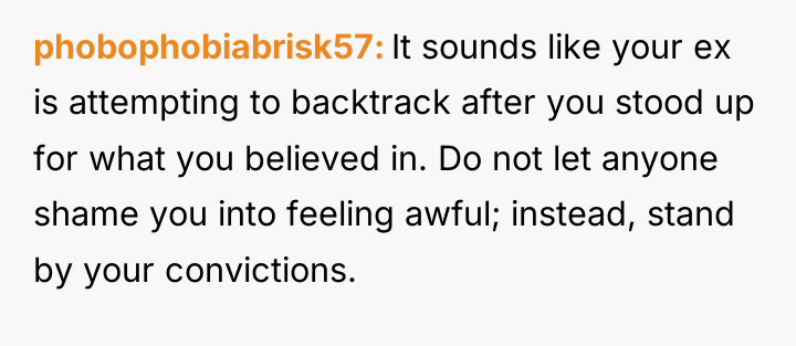 phobophobiabrisk57 It sounds like your ex is attempting to backtrack...