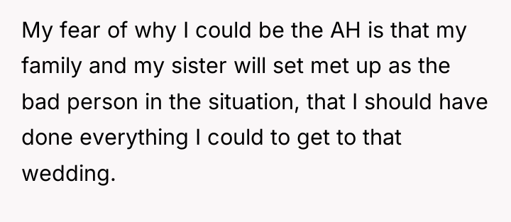 My fear of why I could be the AH is...
