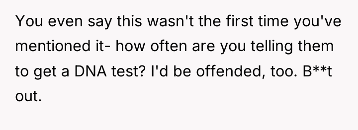 You even say this wasn't the first time you've mentioned...