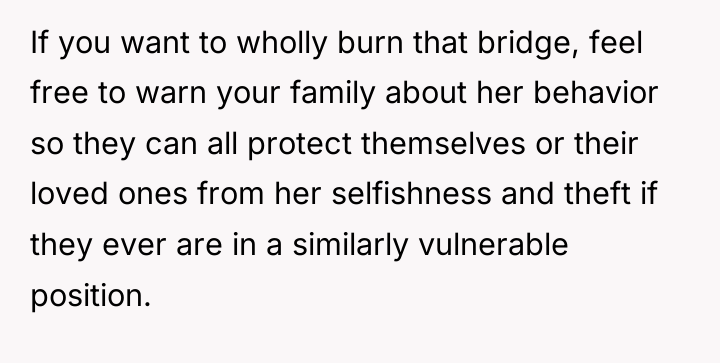 If you want to wholly burn that bridge, feel free...