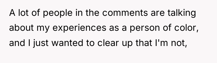A lot of people in the comments are talking about...