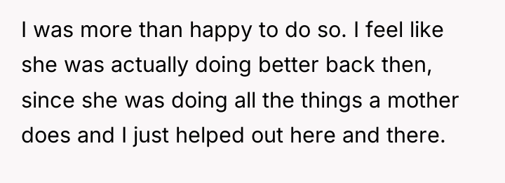 I was more than happy to do so. I feel...