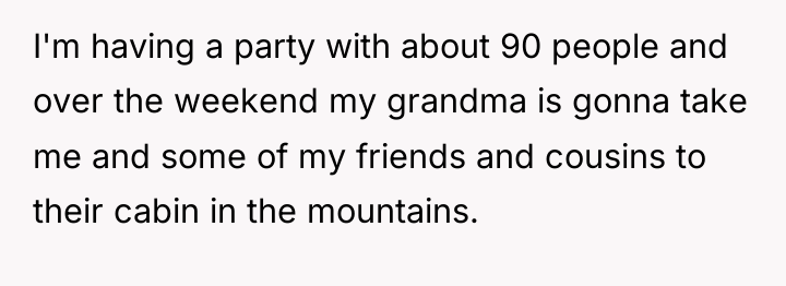 I'm having a party with about 90 people and over...