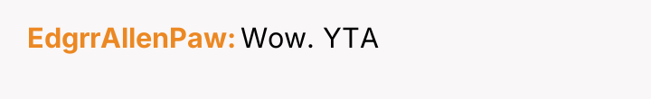 EdgrrAllenPaw Wow. YTA