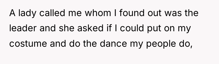 A lady called me whom I found out was the...