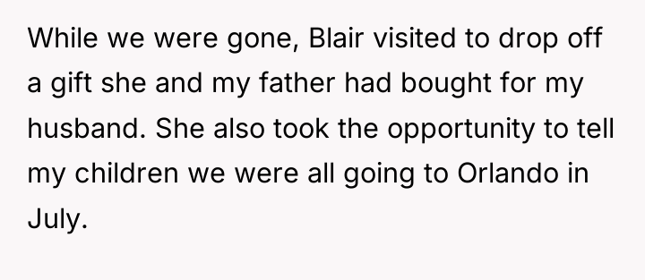 While we were gone, Blair visited to drop off a...