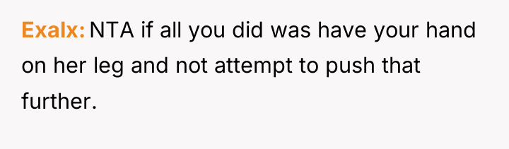 Exalx NTA if all you did was have your hand...