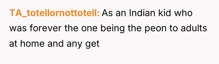 TA_totellornottotell As an Indian kid who was forever the one...