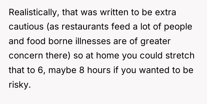 Realistically, that was written to be extra cautious (as restaurants...