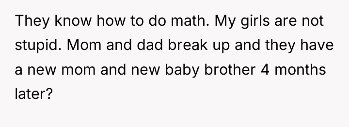 They know how to do math. My girls are not...