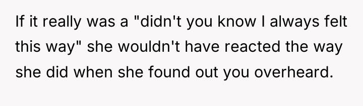 If it really was a "didn't you know I always...